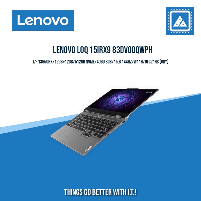 LENOVO LOQ 15IRX9 83DV00QWPH I7-13650HX/12GB+12GB/512GB NVME/4060 8GB/15.6 144HZ/W11H/OFC21HS (GRY) /STUDENT LAPTOPS/GAMING LAPTOPS/STREAMING LAPTOPS/ LENOVO LOQ 15IRX9 83DV00QWPH I7-13650HX/12GB+12GB/512GB NVME/4060 8GB/15.6 144HZ/W11H/OFC21HS (GRY) /STUDENT LAPTOPS/GAMING LAPTOPS/STREAMING LAPTOPS/